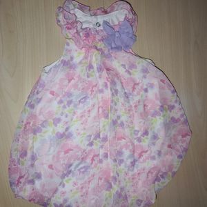 Baby essentials floral bubble dress 18m